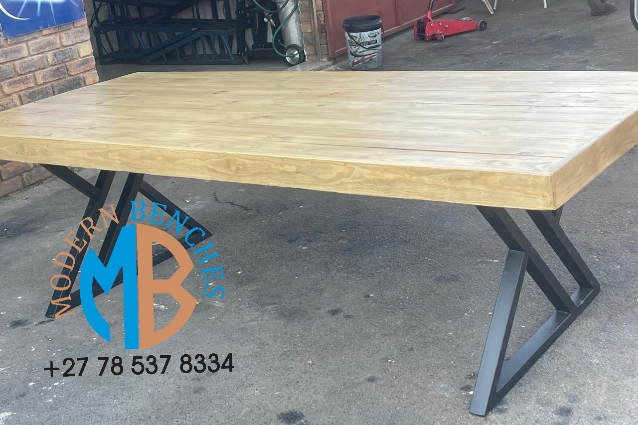 2m by 1m Z Steel Legged – Modern Benches